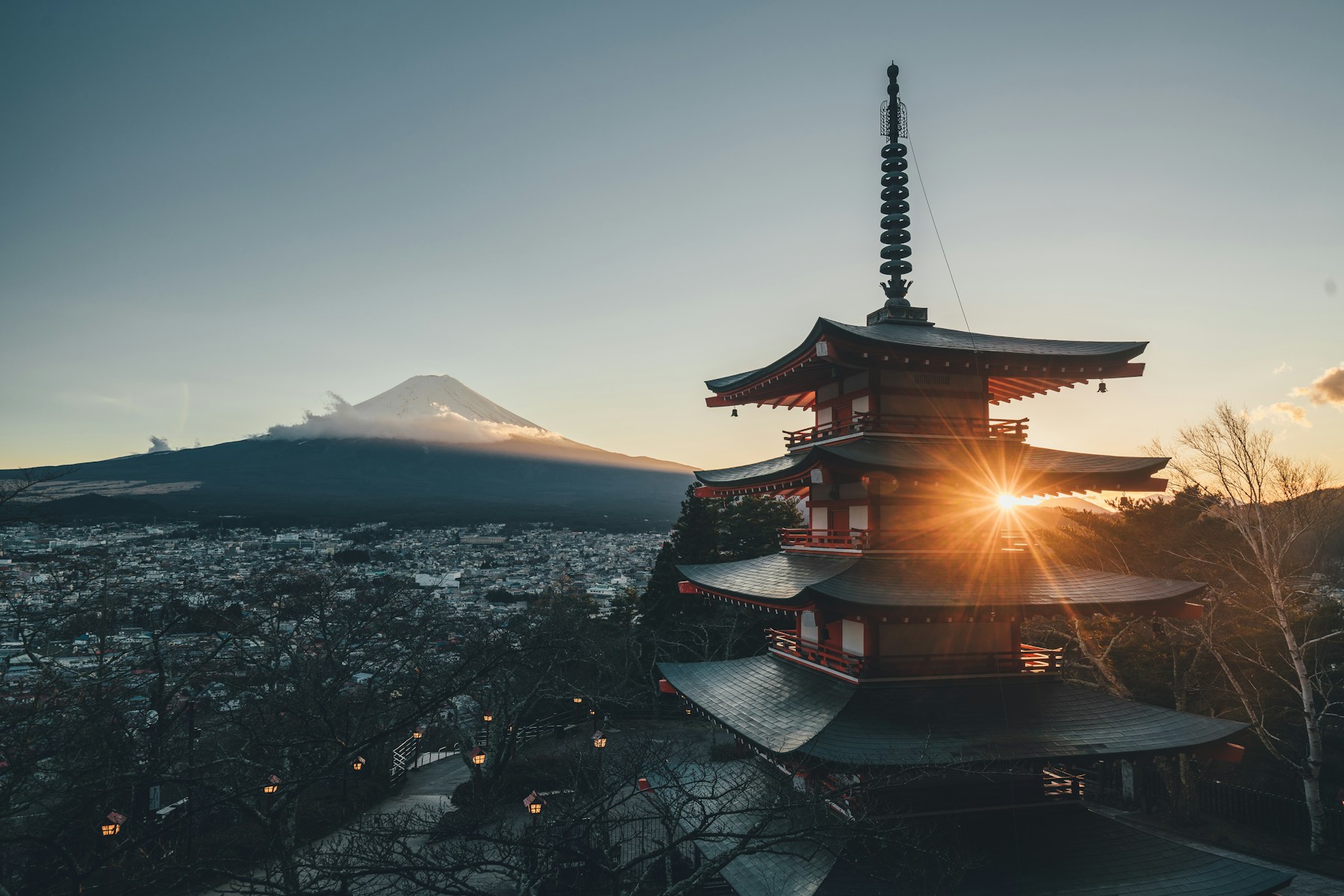 Mount Fuji and Chureito Pagoda