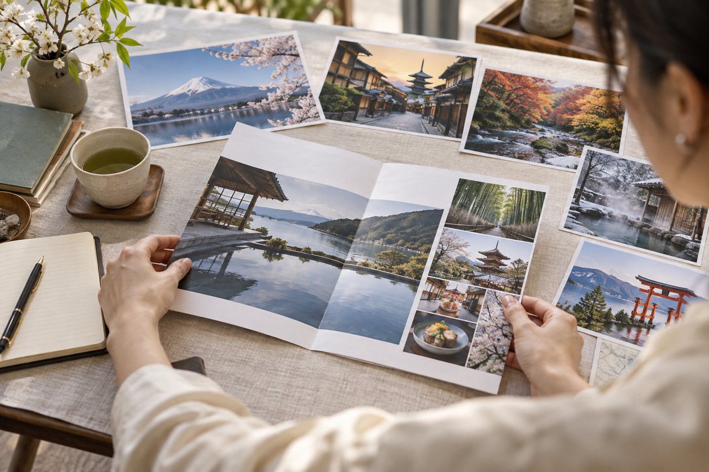 オリジナル旅行商品の販売素材づくりの生成イメージ
