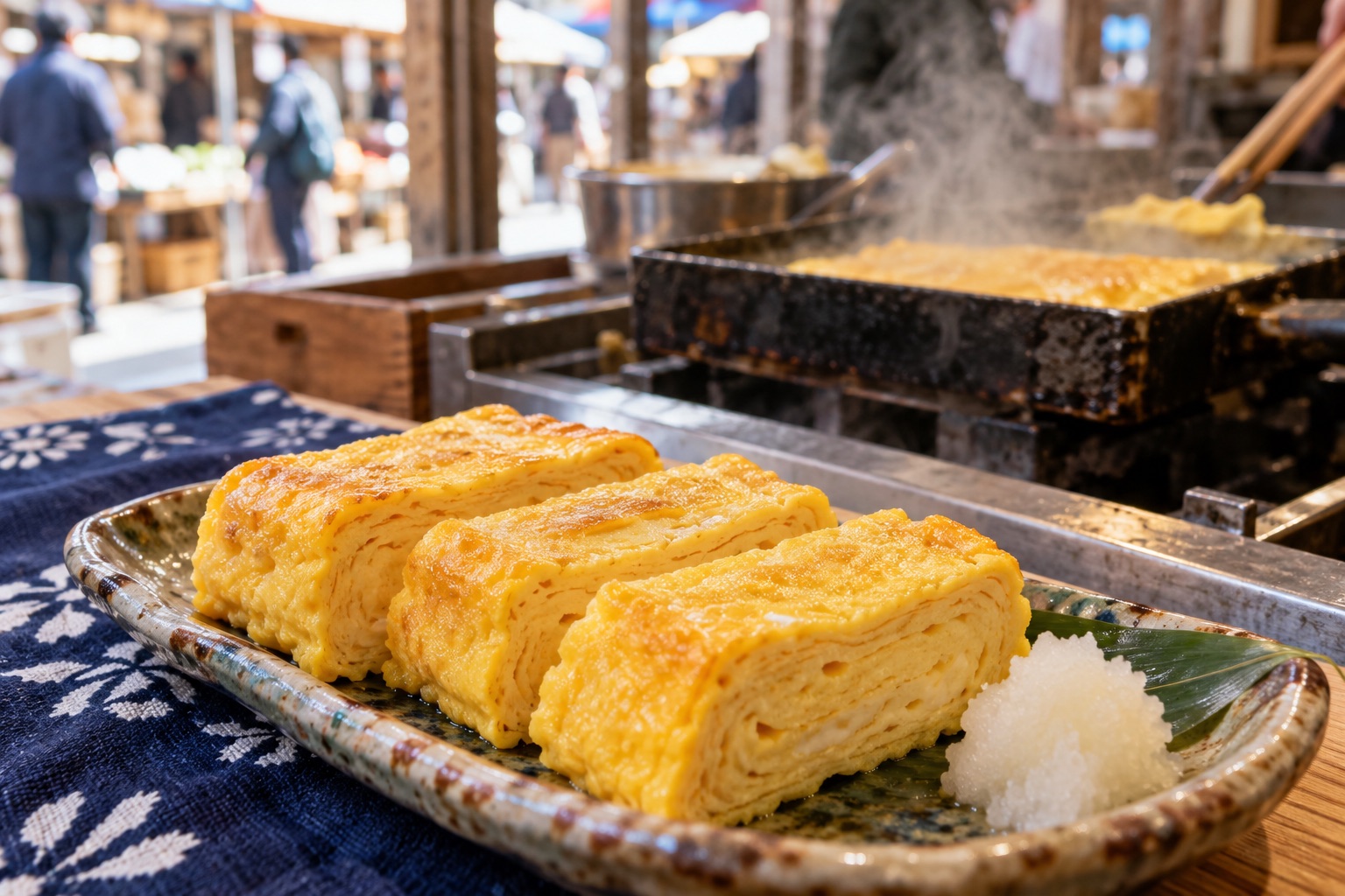 AI-generated market tamagoyaki